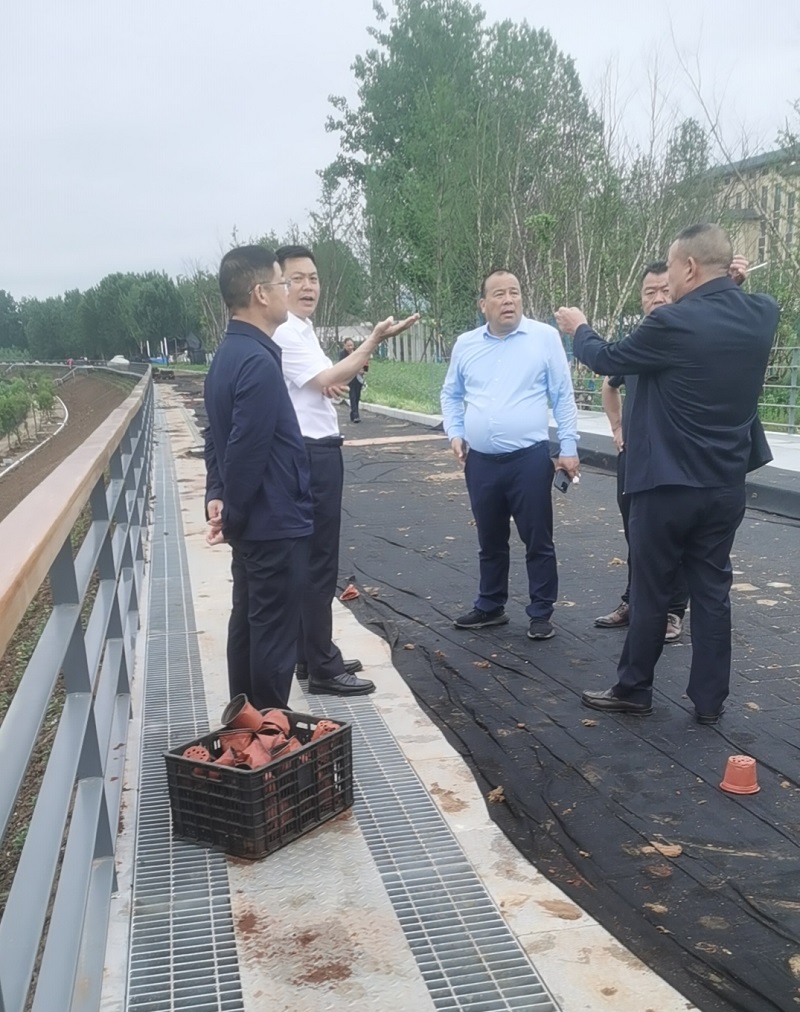西鄉(xiāng)縣縣委書記李代斌調(diào)研西鄉(xiāng)縣城南防洪排險(xiǎn)道路建設(shè)項(xiàng)目