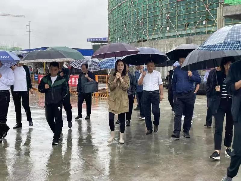 洋縣常務(wù)副縣長晏莉一行對項目進行考察調(diào)研